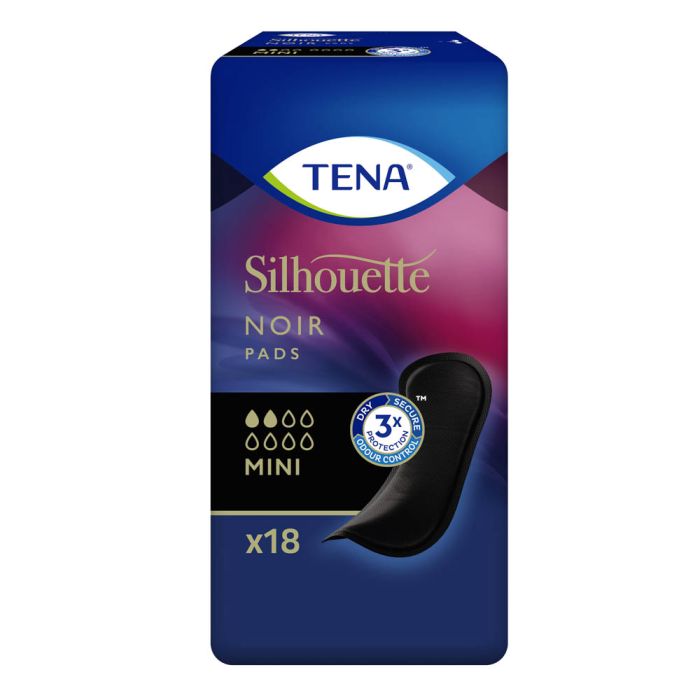 TENA Silhouette bind Sort Mini 18 stk