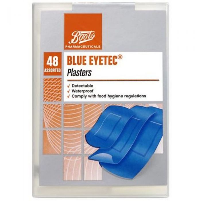 Boots Pharmaceuticals blått detektorplaster