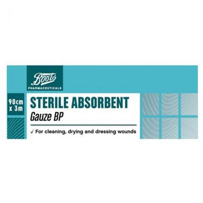 Boots Sterile Absorbent Gauze, 3m x 90cm