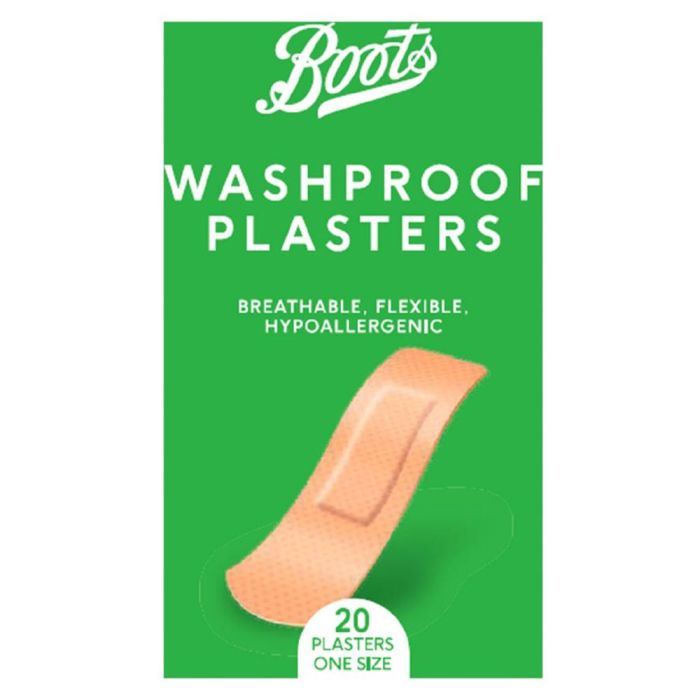 Boots Washproof Plasters, 20stk