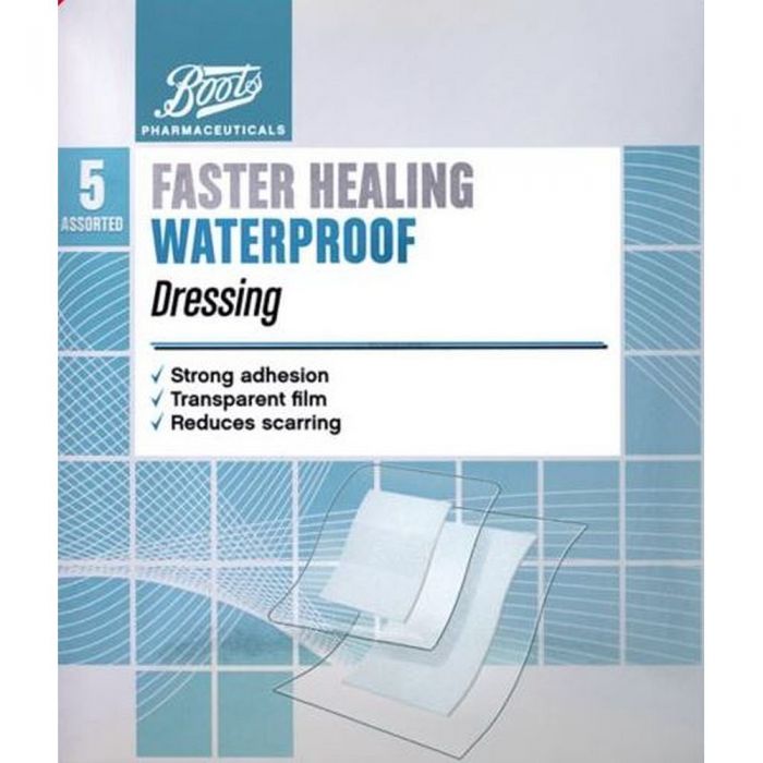 Boots Faster Healing Waterproof Dressing, 5stk