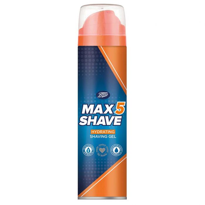 Boots Max 5 Shave Hydrating Shaving Gel 200ml Boots