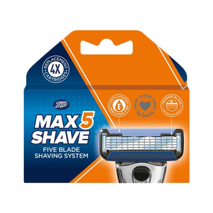 Boots Max Shave 5 blades syst refill 4s