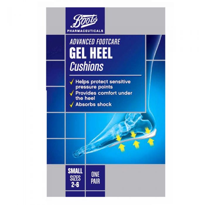 Boots Pharmaceuticals Advanced Footcare Gel Heel Cushions Small Boots.no
