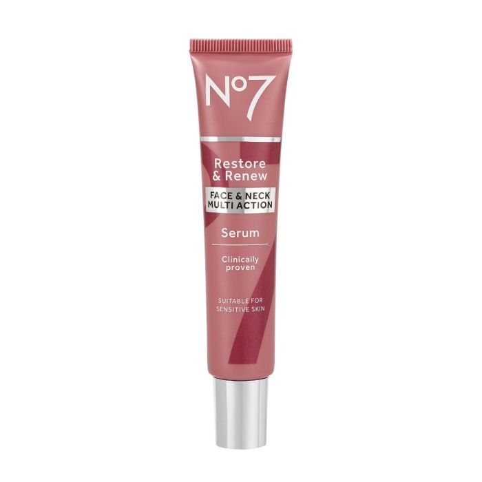 No7 Restore & Renew Multi Action Ansikt & Hals Serum 30ml