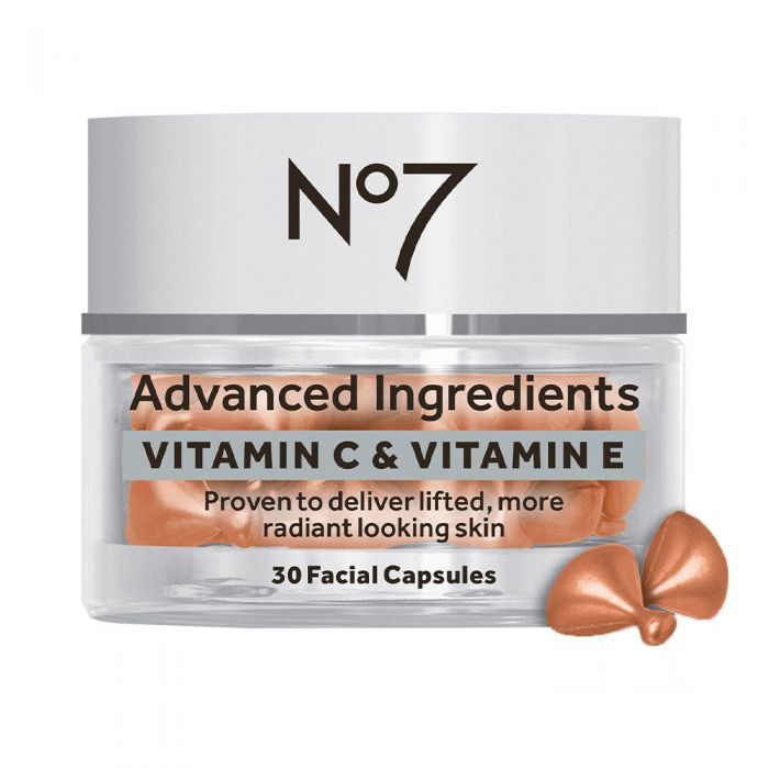 No7 Advanced Ingredients VITAMIN C & VITAMIN E Facial Capsules 30stk
