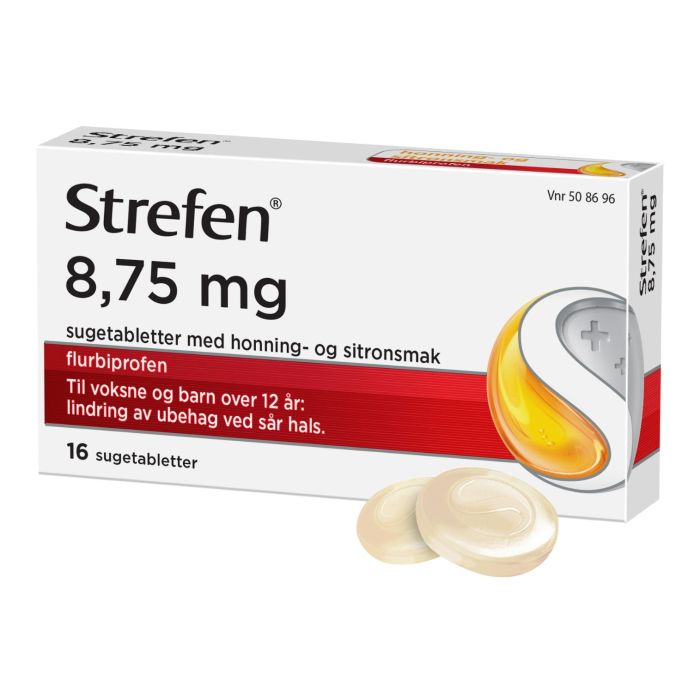 Strefen sugetabletter honning og sitron 8,75 mg 16 stk