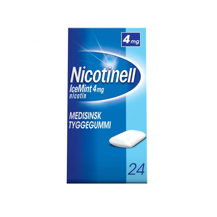 Nicotinell Tyggegum 4 mg Icemin 24 stk