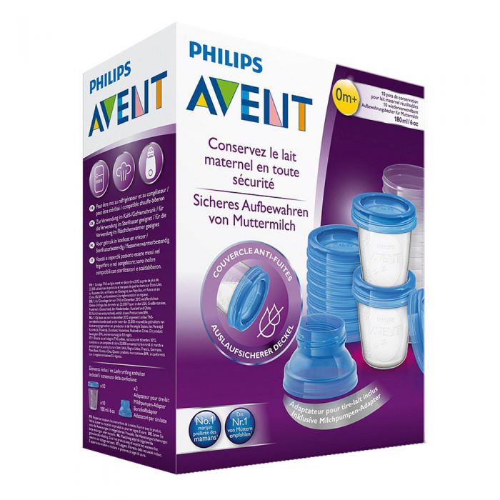 Philips Avent Via beger med adapter 10 stk