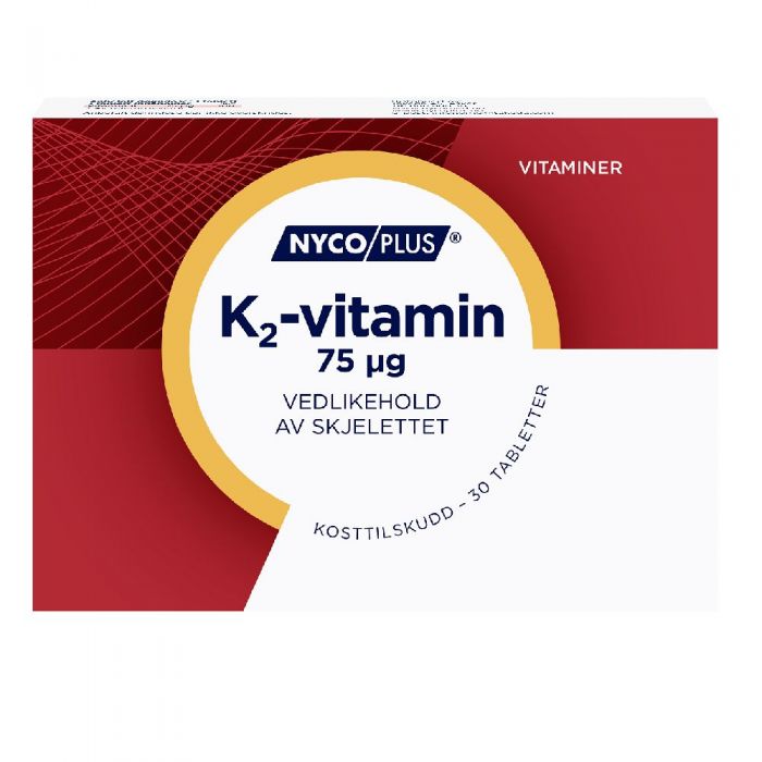 Nycoplus K2-vitamin 75 mcg tabletter 30 stk