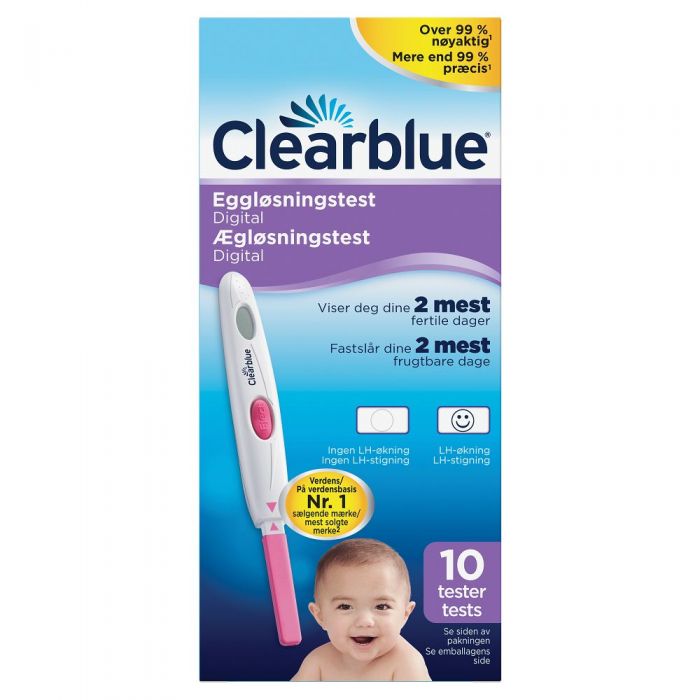 Clearblue Eggløsningstest Digi 10 stk