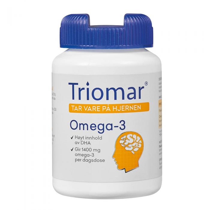 Triomar Hjerne Omega-3 Kaps 80 stk