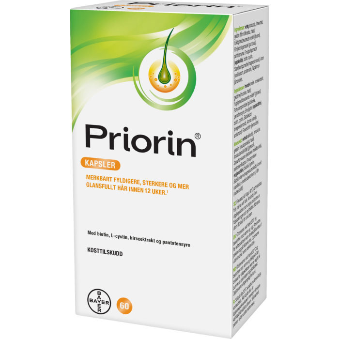 Priorin Kosttilskudd Kaps 60 stk