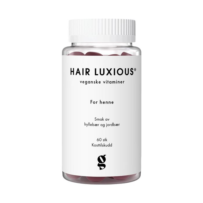 Good For Me Hair Luxious for henne Veganske vitaminer gummies med smak 60 stk
