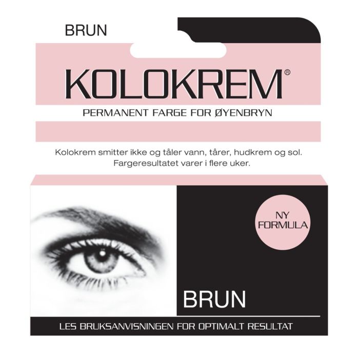 Kolokrem Brun Øyenbrynsfarge