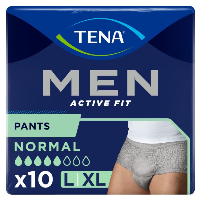 TENA Men Pants Active Fit Normal, inkontinensundertøy, str. L/XL, 12stk
