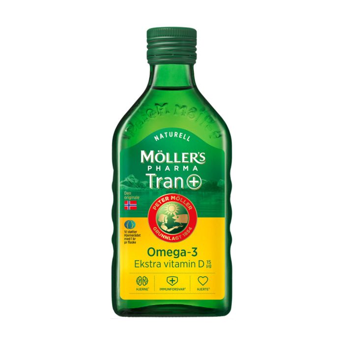 Möller's Pharma Tran D+ med naturell smak 250ml