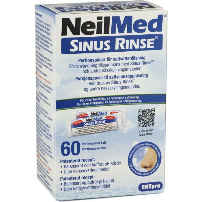 NeilMed Sinus Rinse refill porsjonsposer salt 60 stk