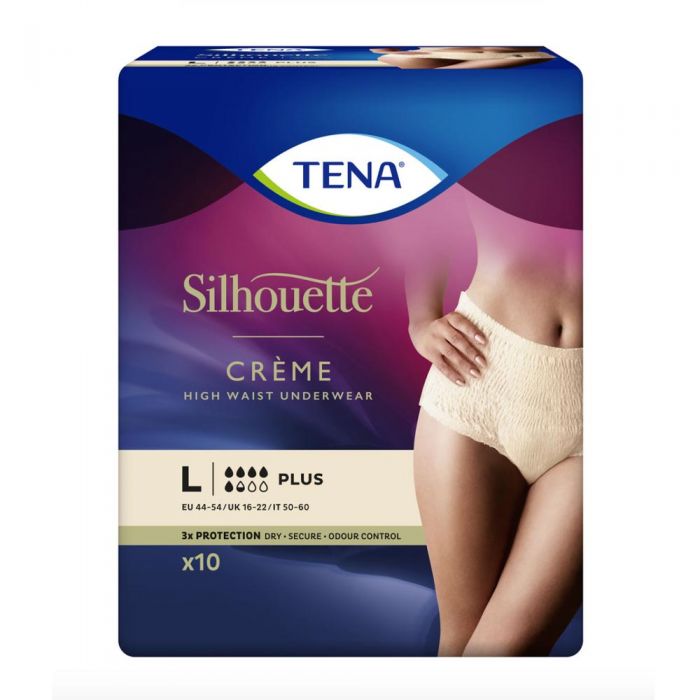 TENA Silhouette Plus High Waist, Crème, L