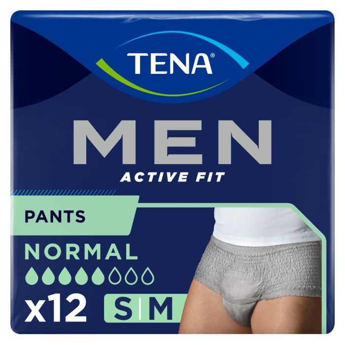 TENA Men Pants Active Fit Normal, inkontinensundertøy, str. S/M 12stk