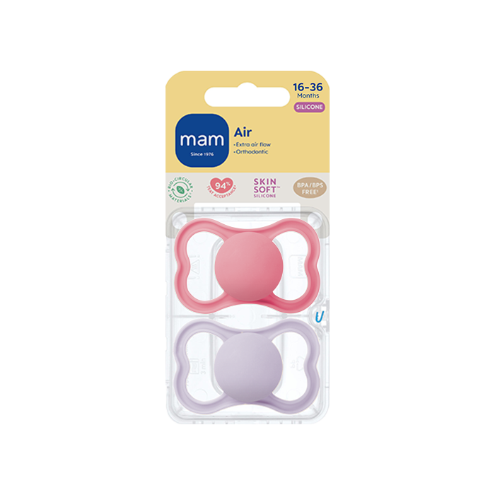 MAM Air Silicone Pink 16-36m