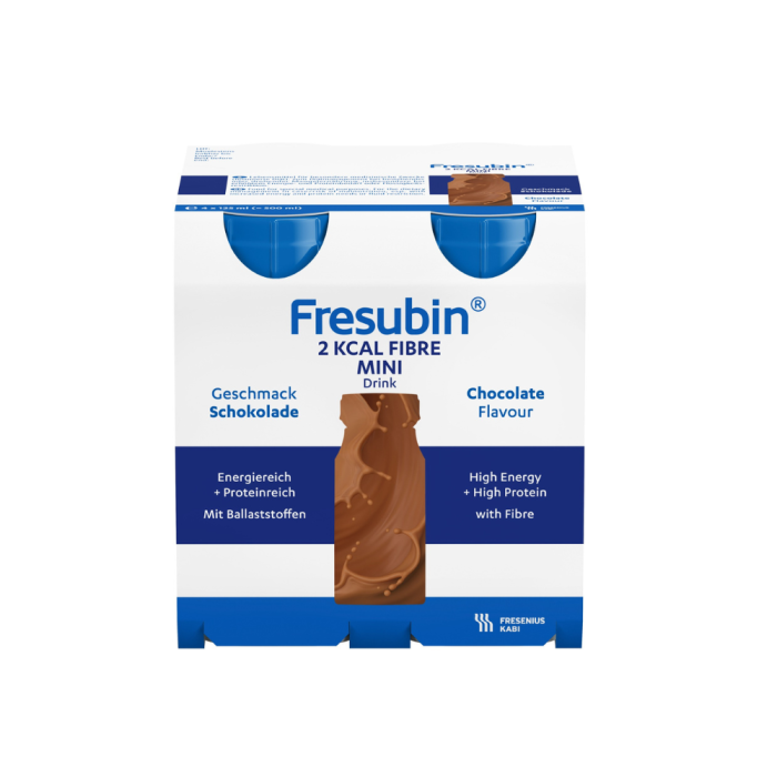 Fresubin 2 KCAL FIBRE MINI Drink Sjokokolade 4X125 ml