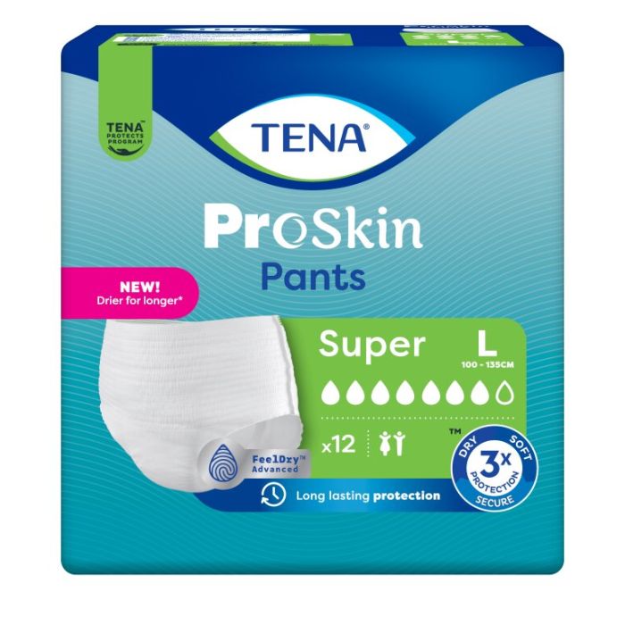 TENA Pants Super, inkontinensundertøy, str. L, 12stk