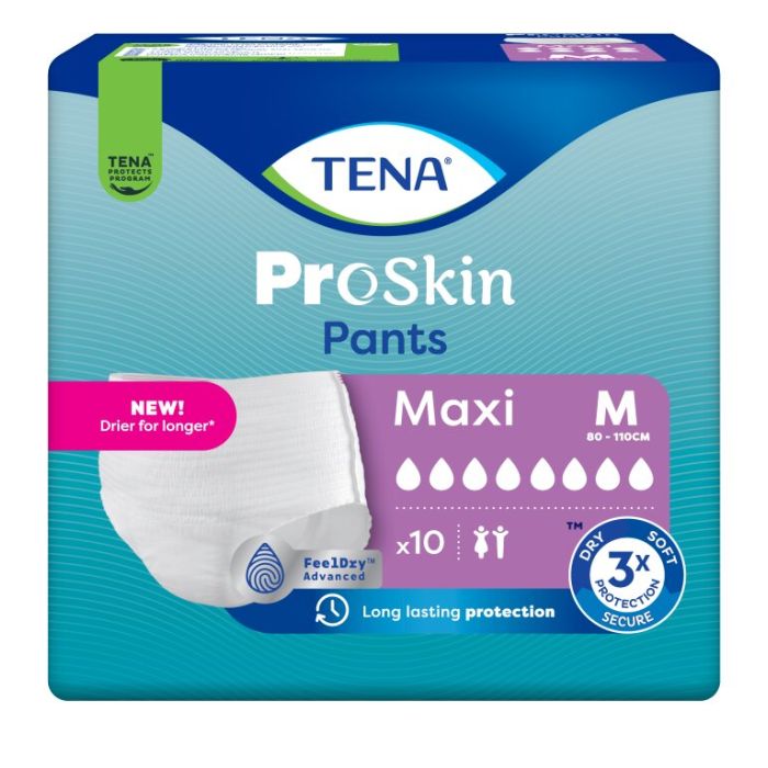 TENA Pants Maxi, inkontinensundertøy, str. M, 10stk