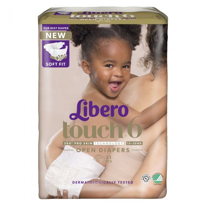 Libero Touch 6 Åpen bleie 13-20kg