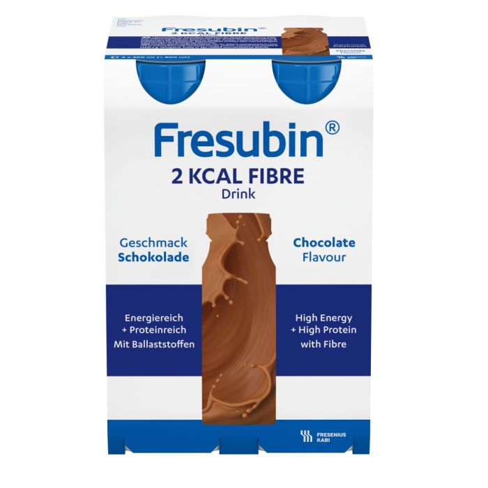 Fresubin 2 KCAL FIBRE Drink Sjokokolade 4X200 ml
