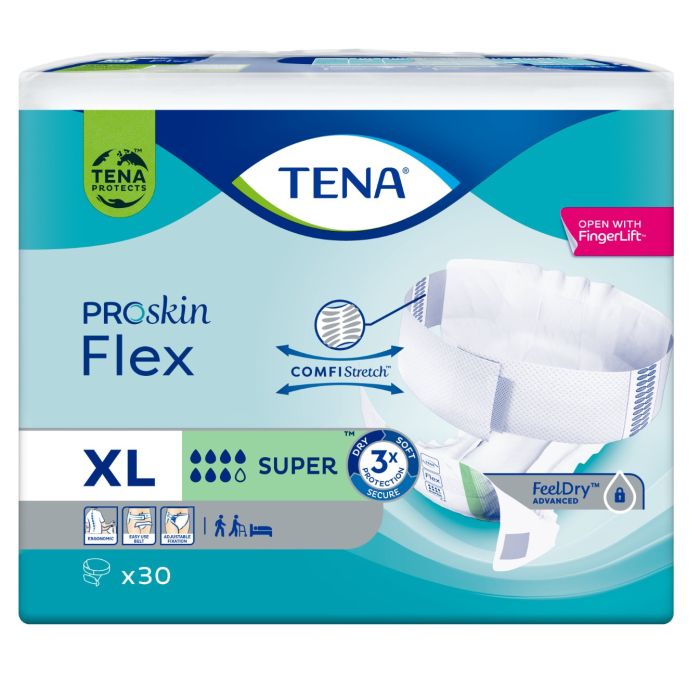 TENA Flex Super, beltebleie, str. XL 22stk