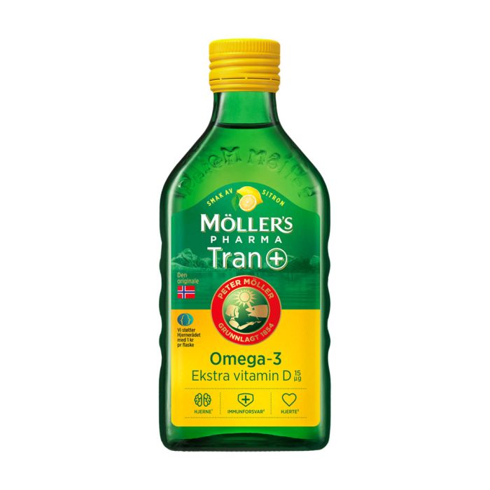 Möller's Pharma Tran D+ med sitronsmak 250ml