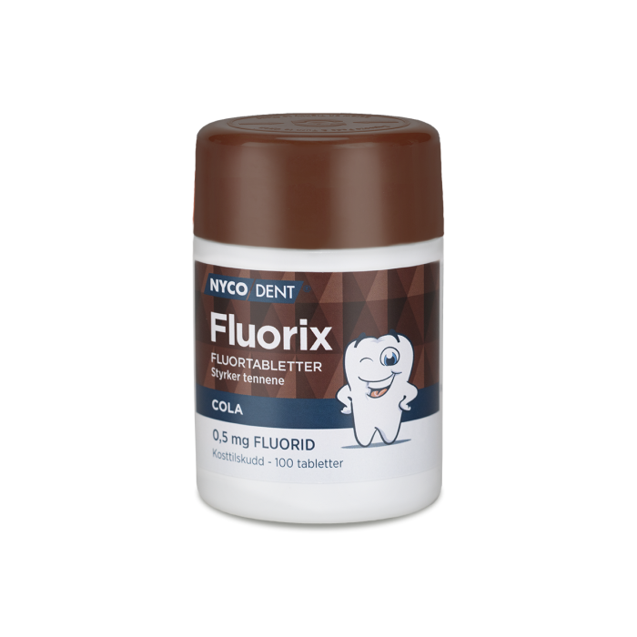 Nycodent Fluorix 0,5 mg Cola 100 stk