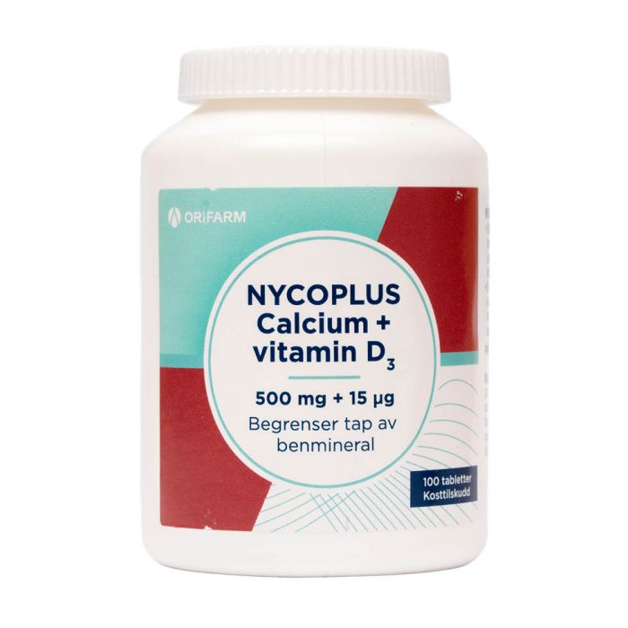 Nycoplus Calcium+Vitamin D3 tabletter 100 stk