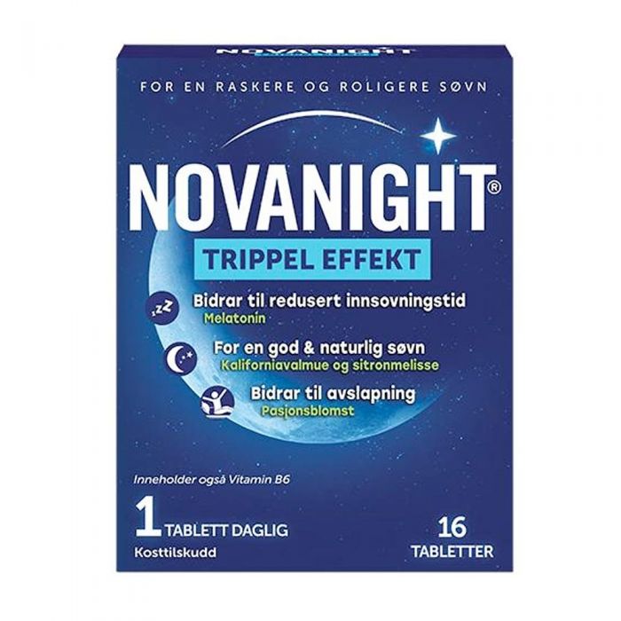 Novanight Trippel Effekt tabletter 16 stk