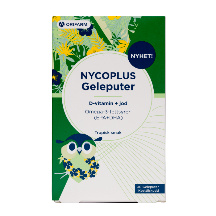 Nycoplus Omega-3 geleputer med jod og d-vitamin