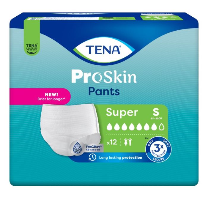TENA Pants Super, inkontinensundertøy, str. S, 12stk