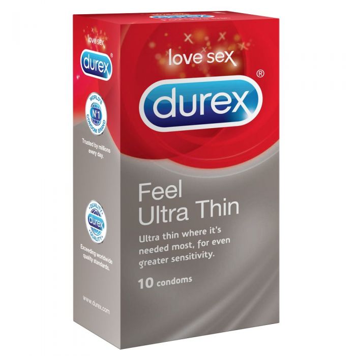 Durex Feel Ultra Thin Kondom 10 stk