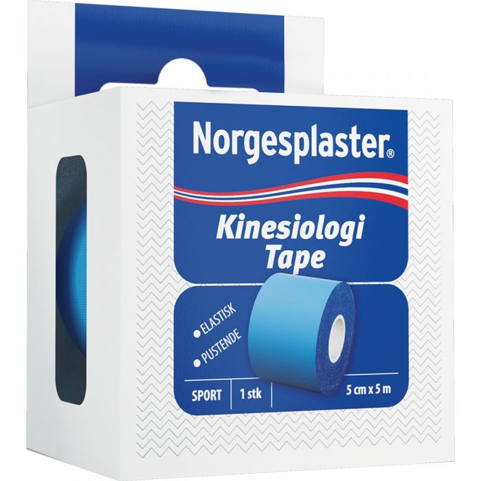 Norgespl Kinesiologi Blå 5Cx5M 1 stk