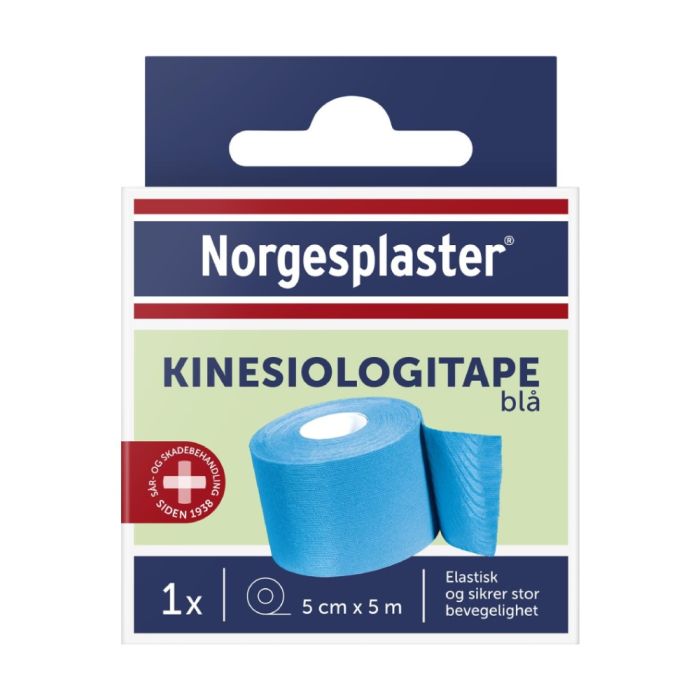 Norgespl Kinesiologi Blå 5Cx5M 1 stk