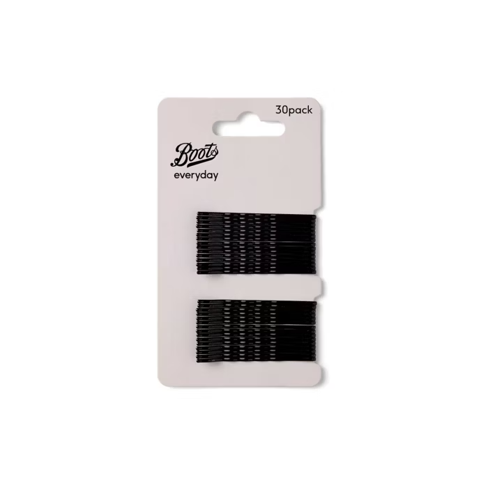 Boots Hair Grips Svart 30stk Boots Hair Grips Svart 30stk