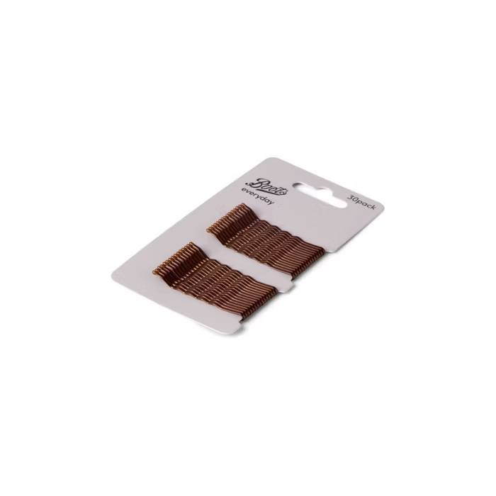 Boots Hair Grips Brun 30stk
