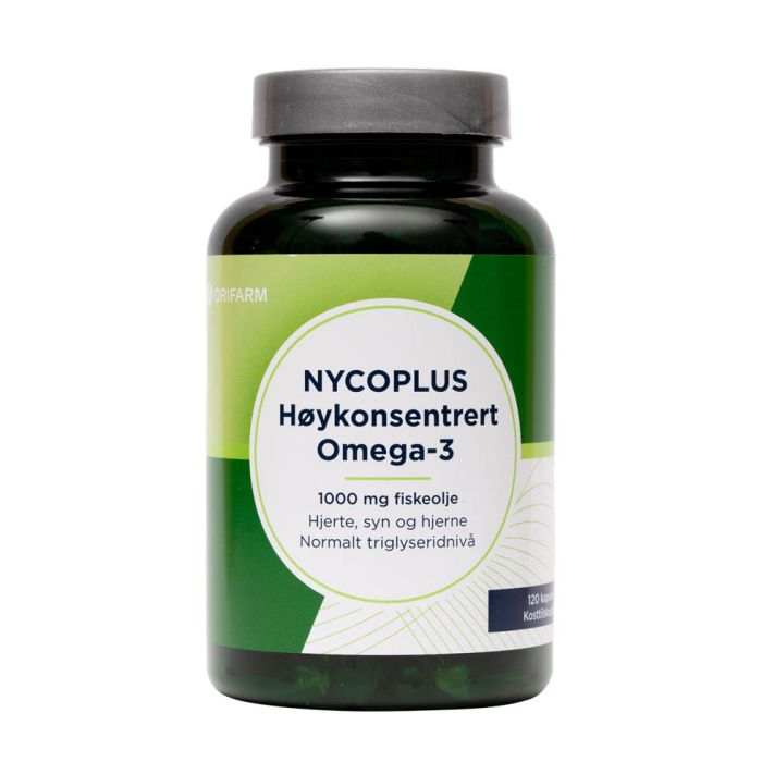 Nycoplus Høykonsentrert Omega-3 1000mg kapsler 120 stk