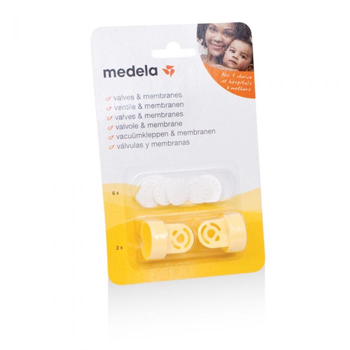 Medela 2 Ventiler + 6 Membran 1 stk