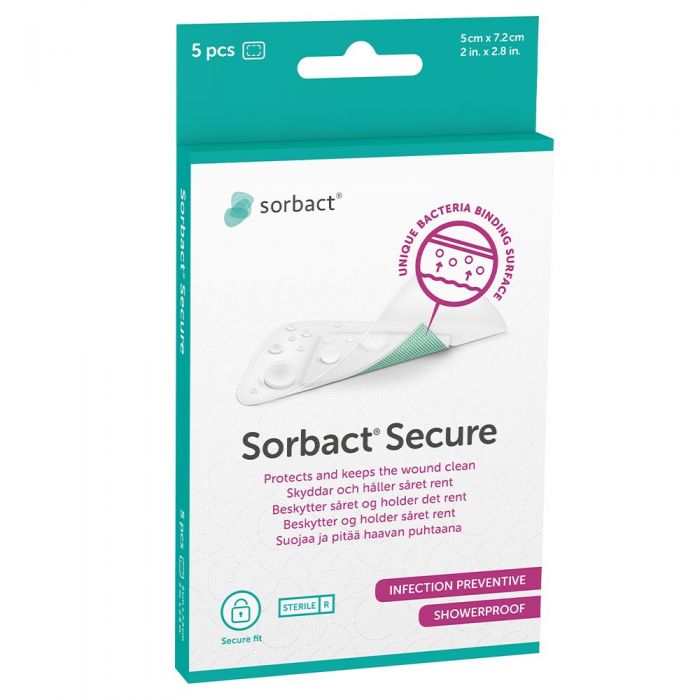 Sorbact Secure Pl 5Stk 5X7,2Cm 1 stk