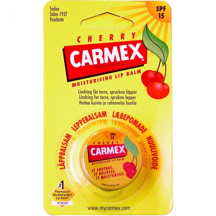 Carmex Cherry Lip Krukke F15 7,5G