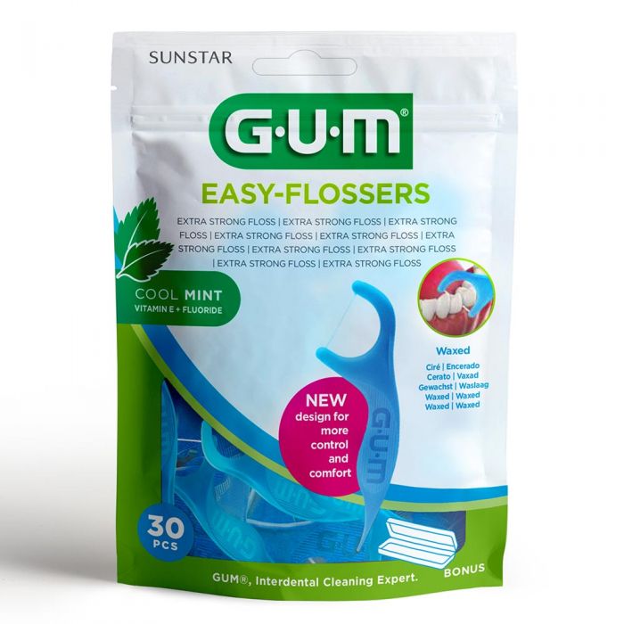 Gum Easy Flossers 30 stk Mint smak