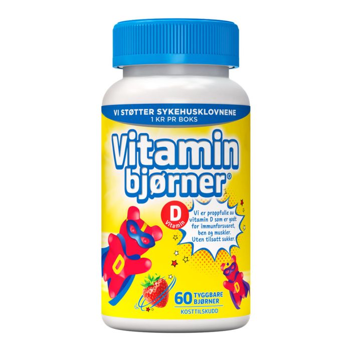 Vitaminbjørner D-vitamin 60 stk