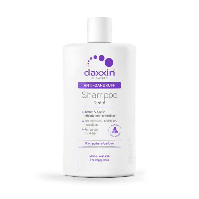 Daxxin Shampoo mot flass uten parfyme 250 ml