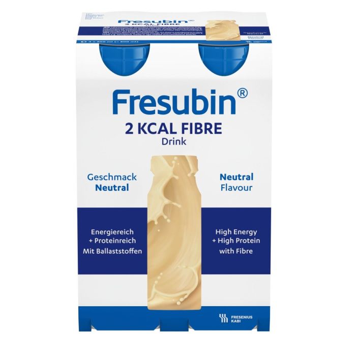 Fresubin 2 kcal Fib Drink Næringsdrikk Nøytral 4X200 ml